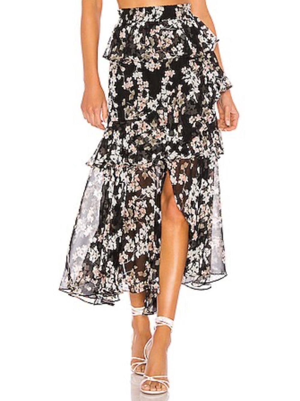 MISA Los Angeles X REVOLVE Kiana Skirt in Black Ditsy Floral